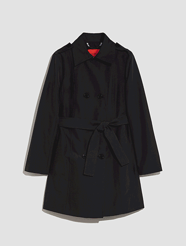 Techno-cotton trench coat - brown - MAX&Co.