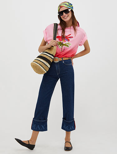 Let’s Draw! gradient T-shirt - pink - MAX&Co.
