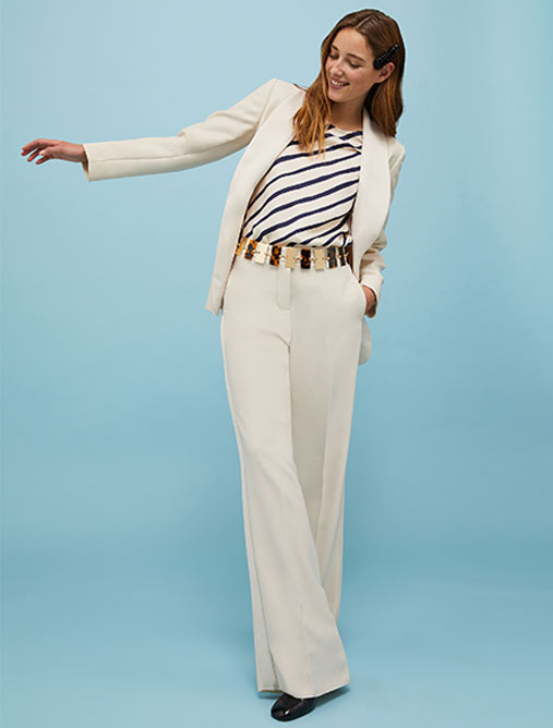 Envers-satin blazer - beige - MAX&Co.